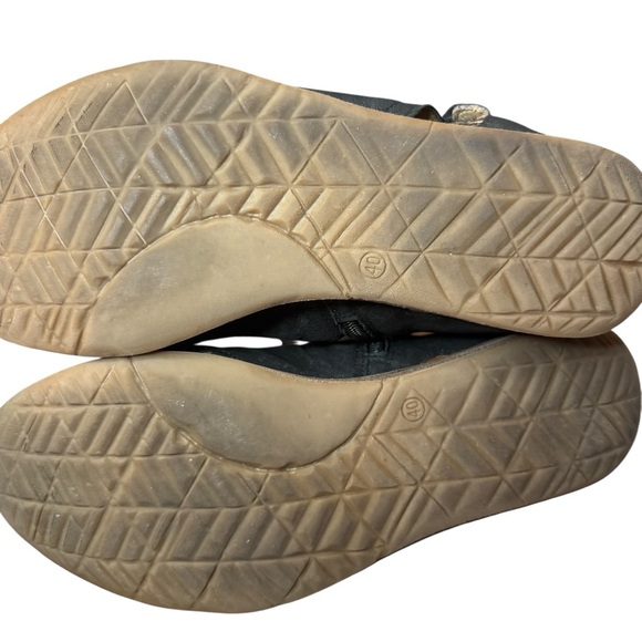 Miz Mooz | Black Leather Fuller Wide Side Zip Sandals | Sz 40 - Picture 7 of 7